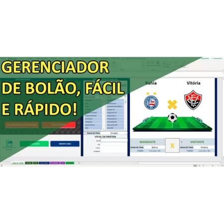 betBolão - Planilha Gerenciador de Bolão de Futebol (Licença de 30 dias)